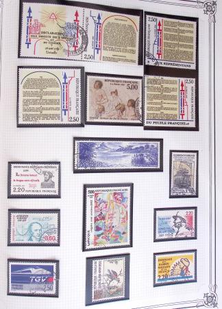 1849-2002, Collection de France en 3 classeurs Vert,