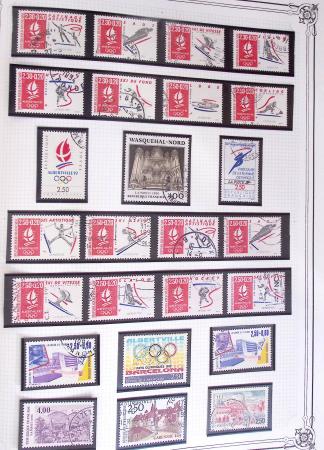 1849-2002, Collection de France en 3 classeurs Vert,