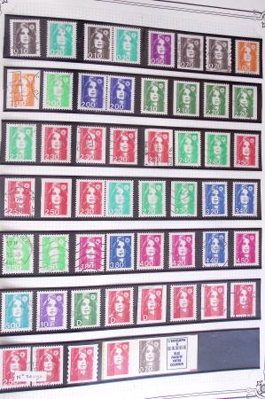 1849-2002, Collection de France en 3 classeurs Vert,