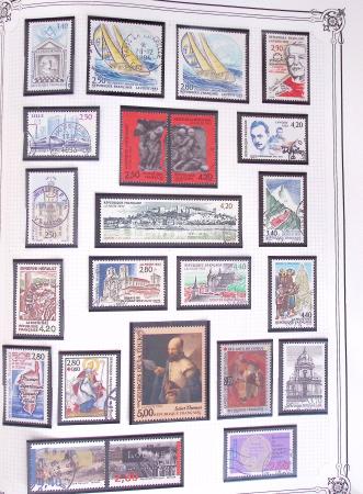 1849-2002, Collection de France en 3 classeurs Vert,
