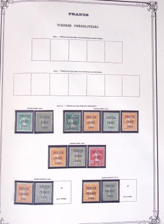 1849-2002, Collection de France en 3 classeurs Vert,