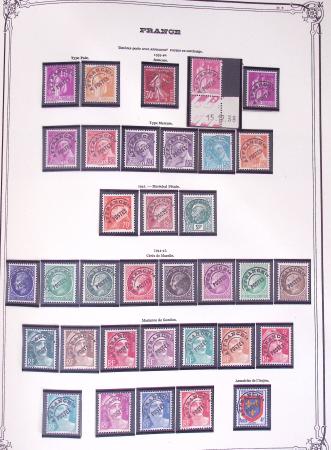 1849-2002, Collection de France en 3 classeurs Vert,