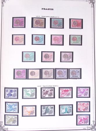 1849-2002, Collection de France en 3 classeurs Vert,