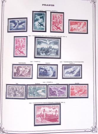 1849-2002, Collection de France en 3 classeurs Vert,