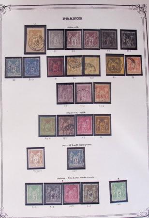 1849-2002, Collection de France en 3 classeurs Vert,