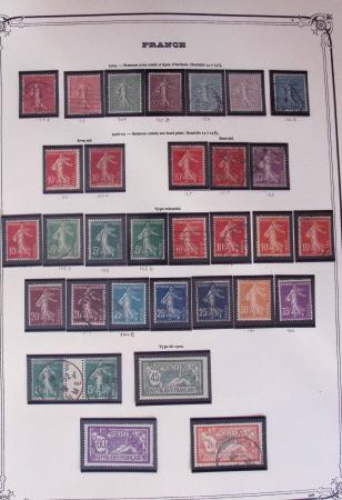 1849-2002, Collection de France en 3 classeurs Vert,