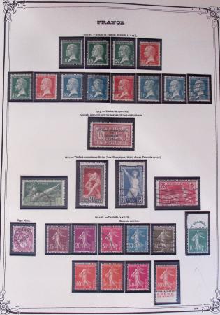 1849-2002, Collection de France en 3 classeurs Vert,