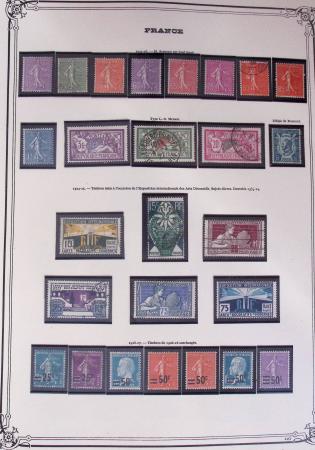 1849-2002, Collection de France en 3 classeurs Vert,