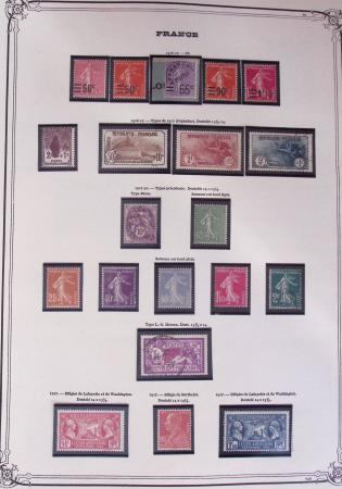 1849-2002, Collection de France en 3 classeurs Vert,