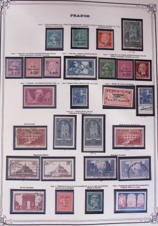 1849-2002, Collection de France en 3 classeurs Vert,