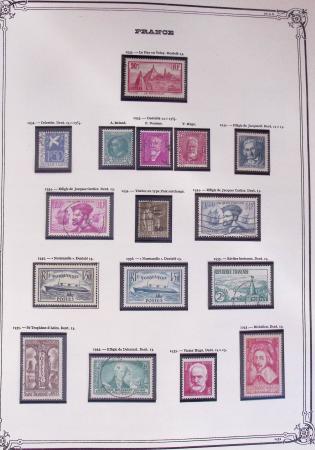 1849-2002, Collection de France en 3 classeurs Vert,