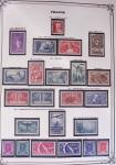 1849-2002, Collection de France en 3 classeurs Vert,