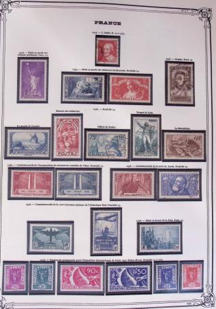 1849-2002, Collection de France en 3 classeurs Vert,