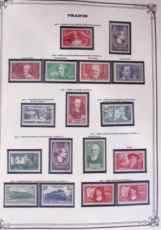 1849-2002, Collection de France en 3 classeurs Vert,