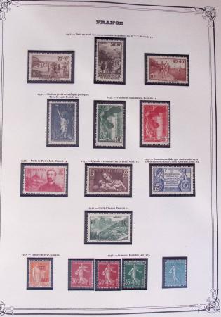 1849-2002, Collection de France en 3 classeurs Vert,