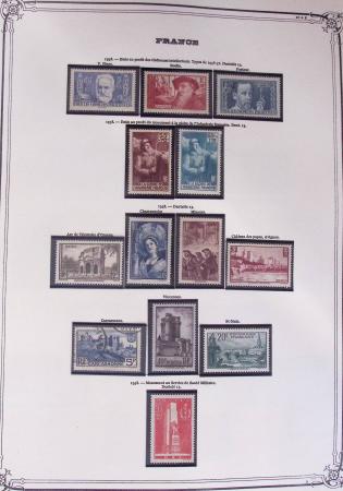 1849-2002, Collection de France en 3 classeurs Vert,