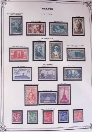 1849-2002, Collection de France en 3 classeurs Vert,