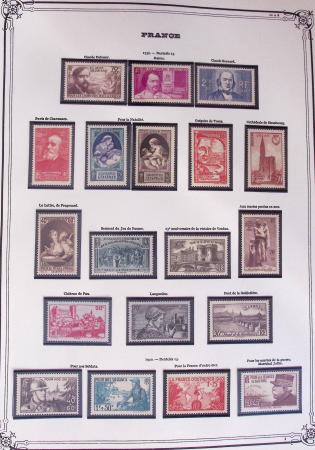 1849-2002, Collection de France en 3 classeurs Vert,