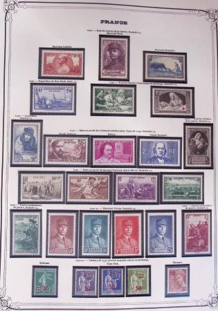 1849-2002, Collection de France en 3 classeurs Vert,