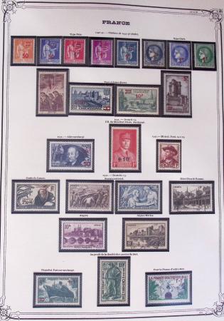 1849-2002, Collection de France en 3 classeurs Vert,