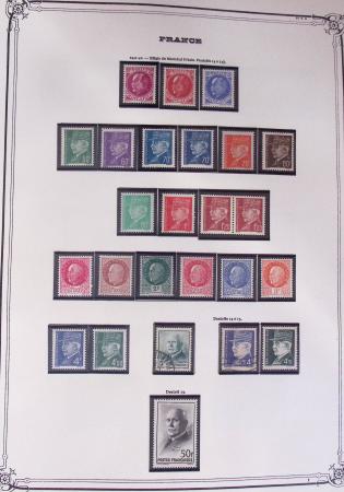 1849-2002, Collection de France en 3 classeurs Vert,