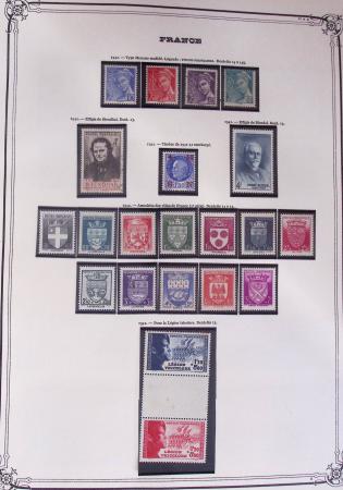 1849-2002, Collection de France en 3 classeurs Vert,
