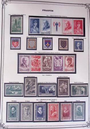 1849-2002, Collection de France en 3 classeurs Vert,