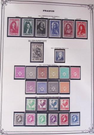 1849-2002, Collection de France en 3 classeurs Vert,