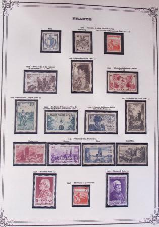1849-2002, Collection de France en 3 classeurs Vert,