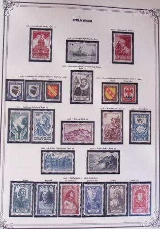 1849-2002, Collection de France en 3 classeurs Vert,