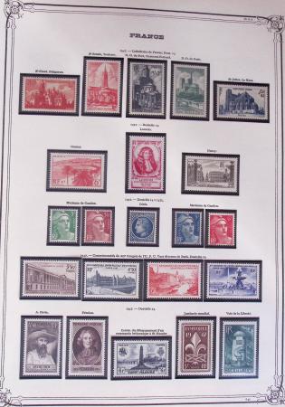 1849-2002, Collection de France en 3 classeurs Vert,