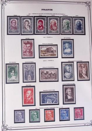 1849-2002, Collection de France en 3 classeurs Vert,