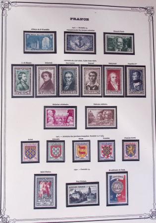 1849-2002, Collection de France en 3 classeurs Vert,