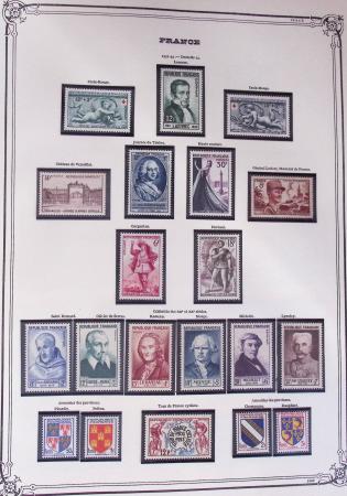 1849-2002, Collection de France en 3 classeurs Vert,