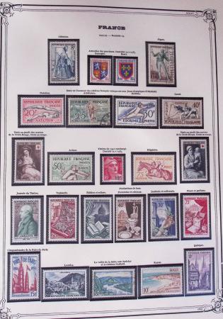 1849-2002, Collection de France en 3 classeurs Vert,