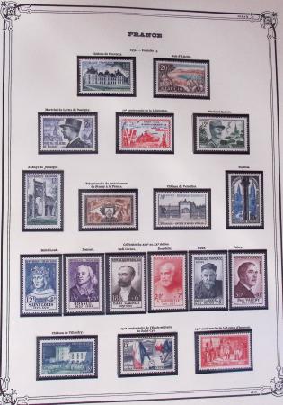 1849-2002, Collection de France en 3 classeurs Vert,
