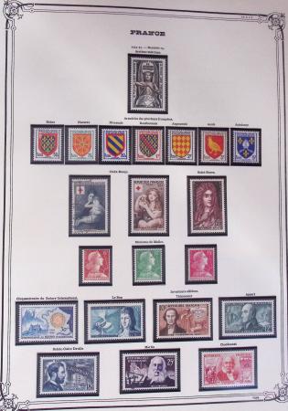 1849-2002, Collection de France en 3 classeurs Vert,