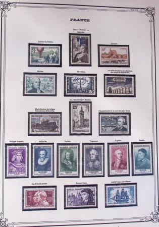 1849-2002, Collection de France en 3 classeurs Vert,