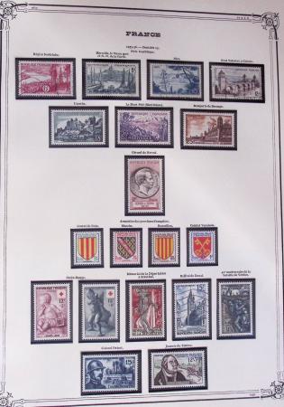 1849-2002, Collection de France en 3 classeurs Vert,