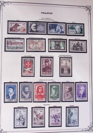 1849-2002, Collection de France en 3 classeurs Vert,