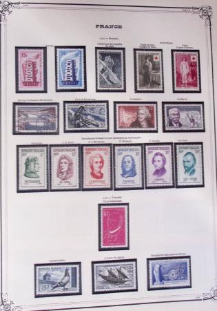 1849-2002, Collection de France en 3 classeurs Vert,