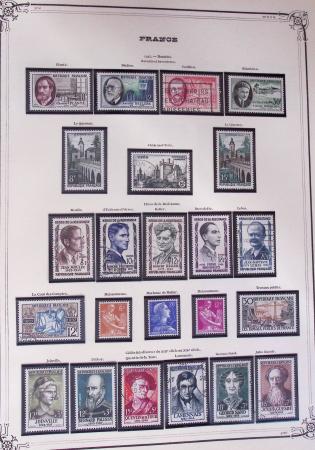 1849-2002, Collection de France en 3 classeurs Vert,