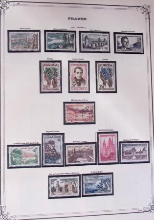 1849-2002, Collection de France en 3 classeurs Vert,