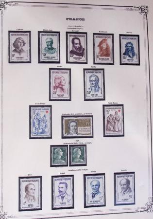 1849-2002, Collection de France en 3 classeurs Vert,