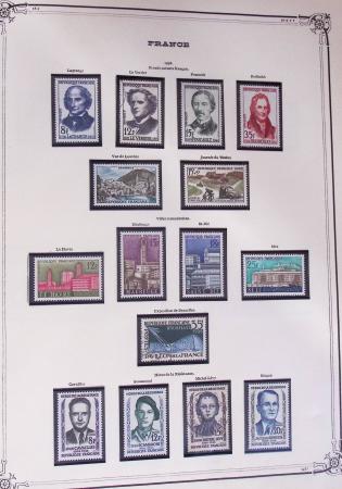 1849-2002, Collection de France en 3 classeurs Vert,