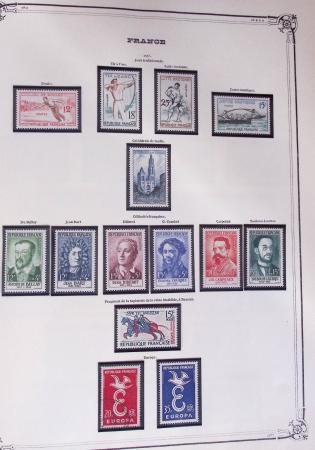 1849-2002, Collection de France en 3 classeurs Vert,