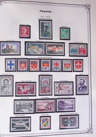 1849-2002, Collection de France en 3 classeurs Vert,