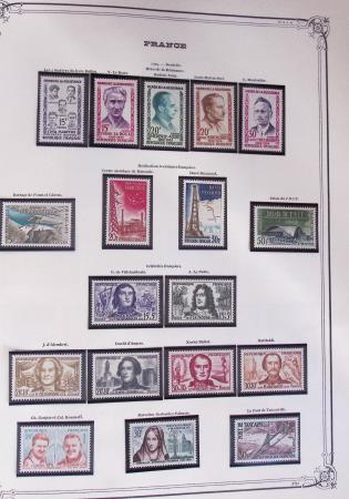 1849-2002, Collection de France en 3 classeurs Vert,