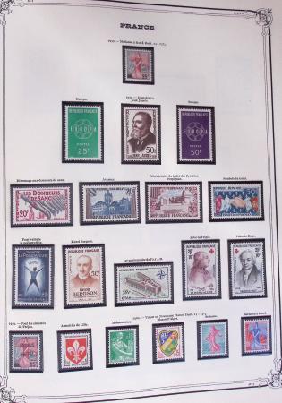 1849-2002, Collection de France en 3 classeurs Vert,