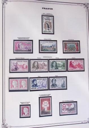 1849-2002, Collection de France en 3 classeurs Vert,